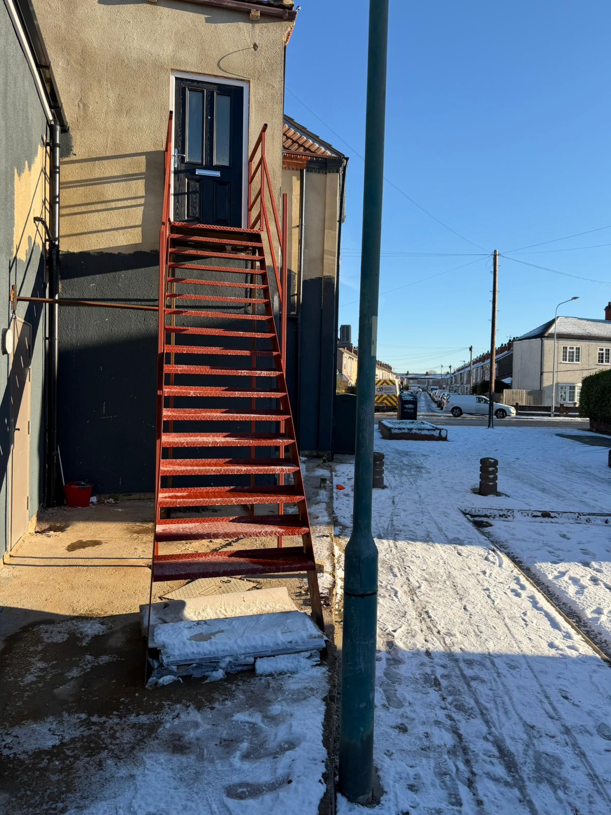 Existing external stair